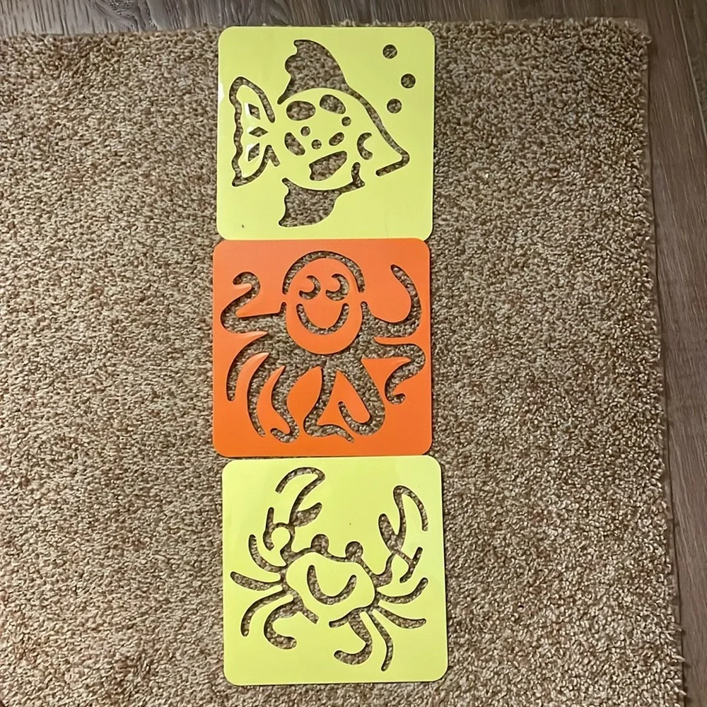 12 Reusable Plastic Stencils